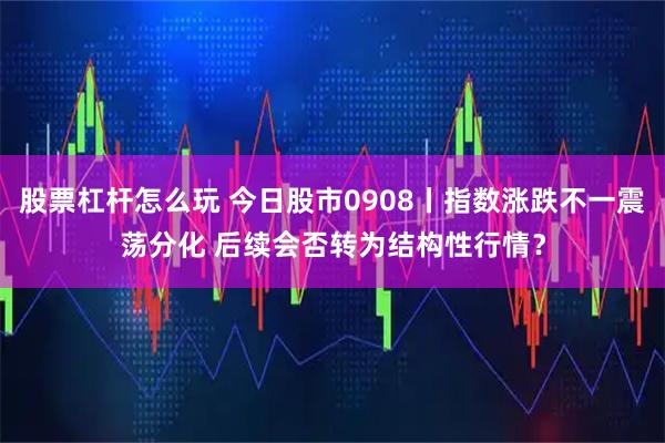 股票杠杆怎么玩 今日股市0908丨指数涨跌不一震荡分化 后续会否转为结构性行情？